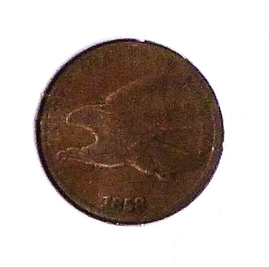1858 flying eagle cent large letter