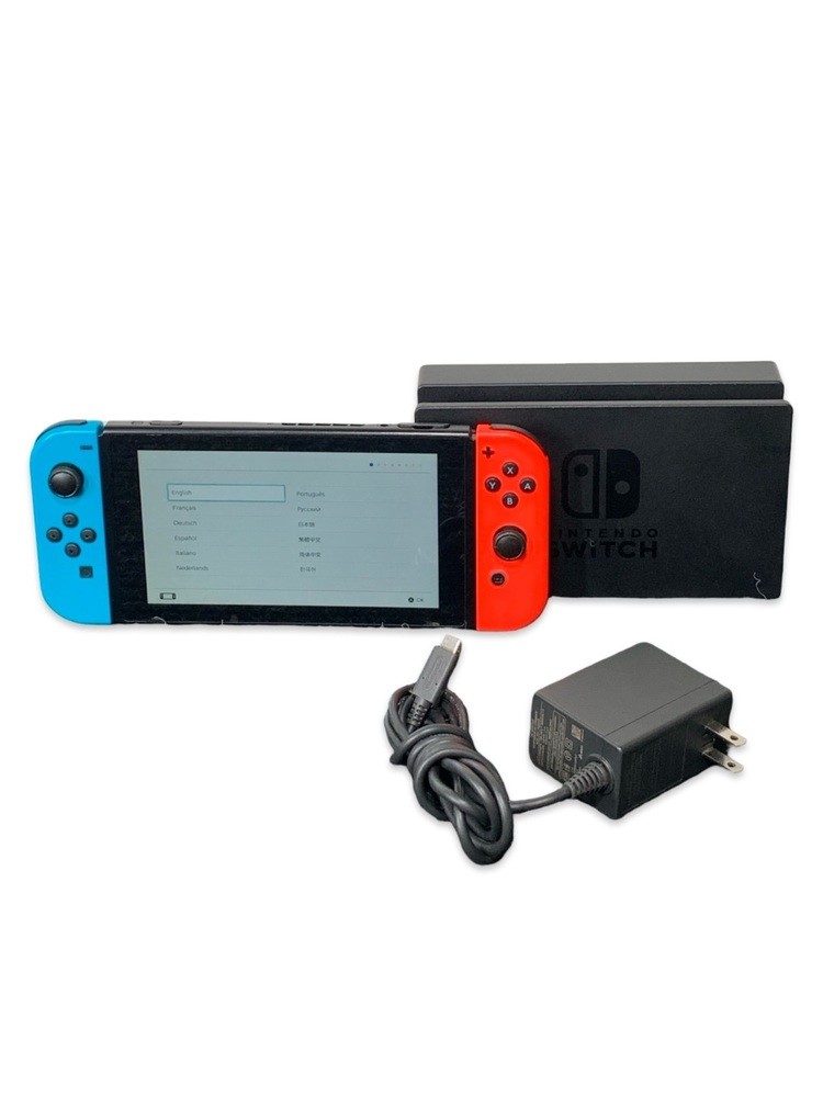 Nintendo HAC-001 Console – Used – Includes Cradle and Original Power Cord