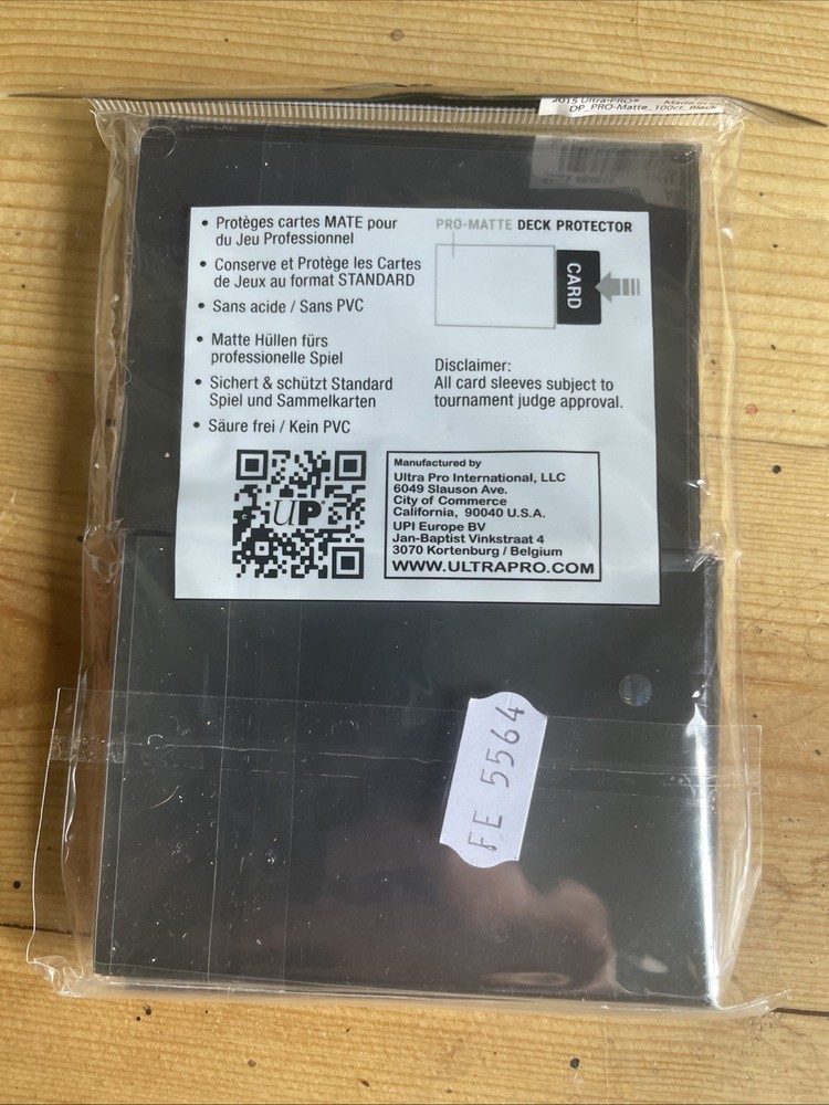 100x BLACK MATTE Standard Deck Protector Sleeves [ Ultra Pro ] for Magic Pokemon