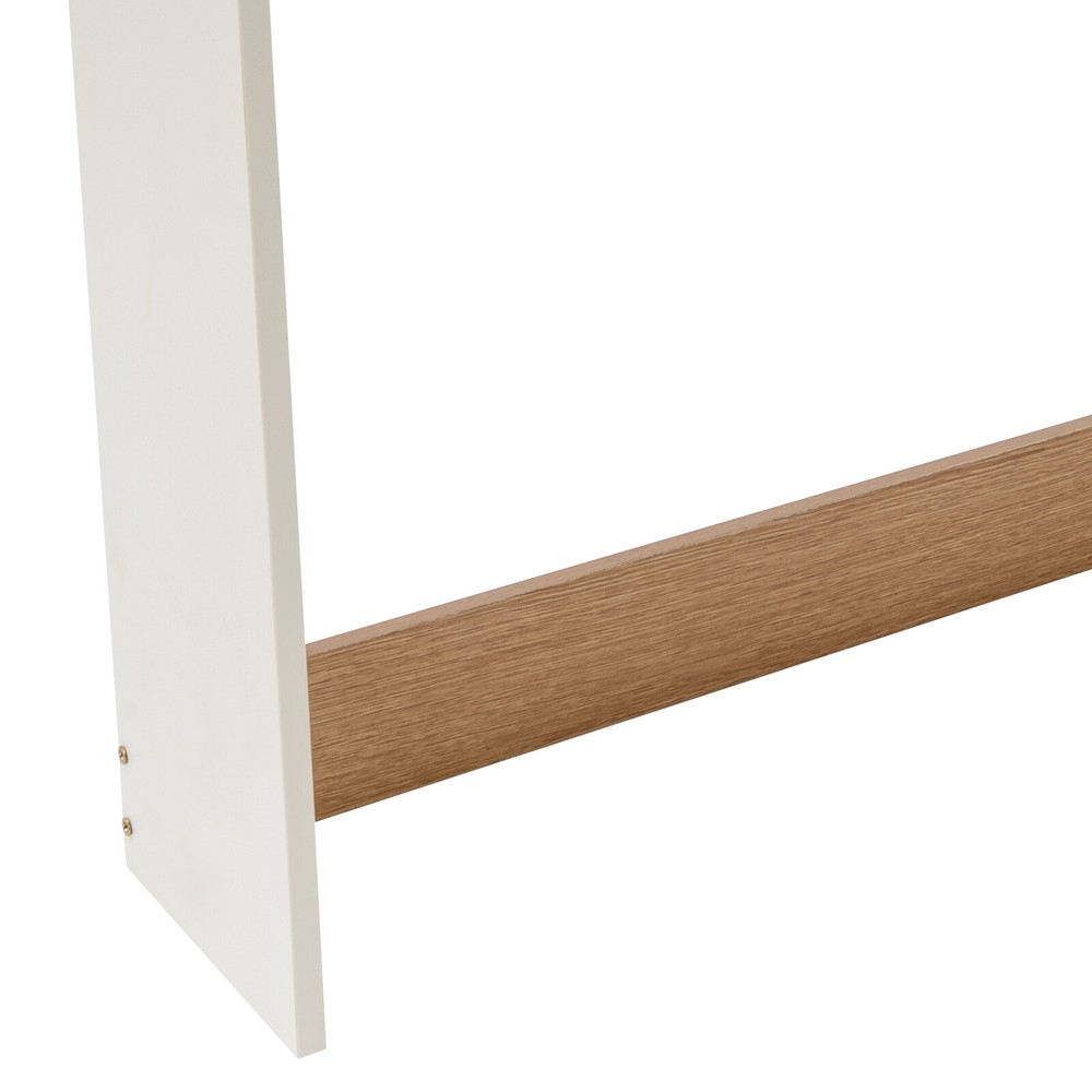 2-Tier Modern Desktop Bookshelf for Office, Dorm & Home Organization