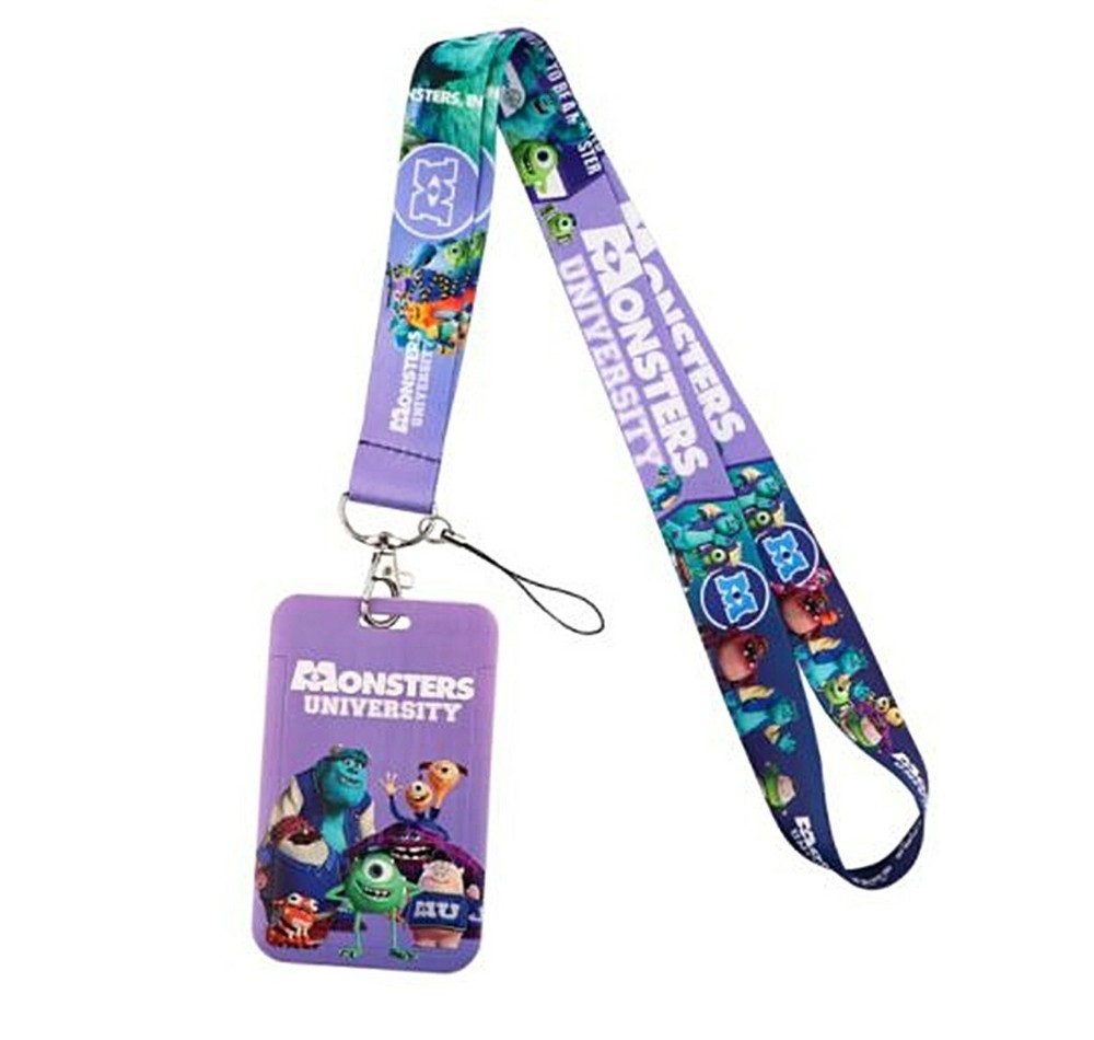 Monsters University Characters Lanyard w/ ID Holder Keychain