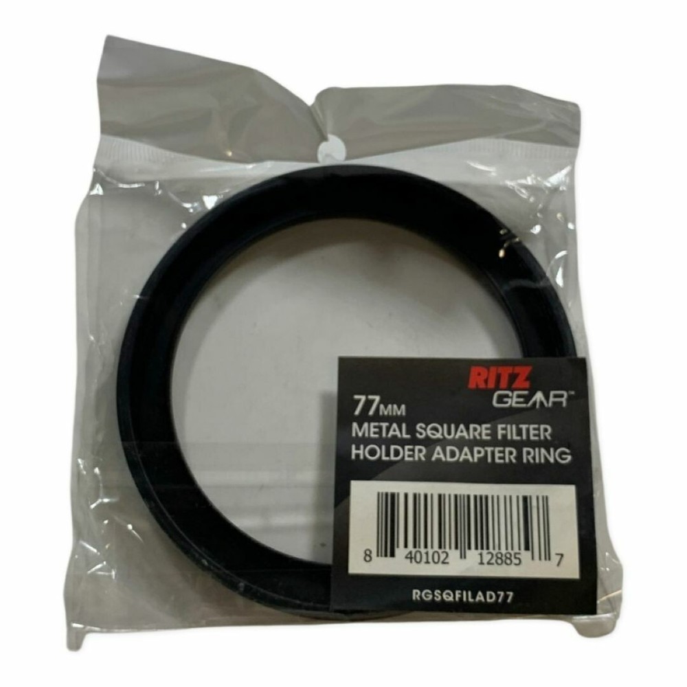 Ritz Gear 77mm Metal Square Filter Holder Adapter Ring Black