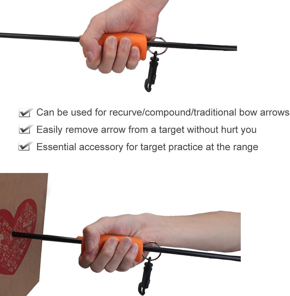 Archery Arrow Puller Target Remover Gripper with Belt Clip