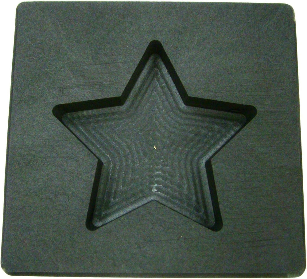 3 Oz Gold Texas Star Shape High Density Graphite Mold 1.5Oz Silver Bar-Usa Made