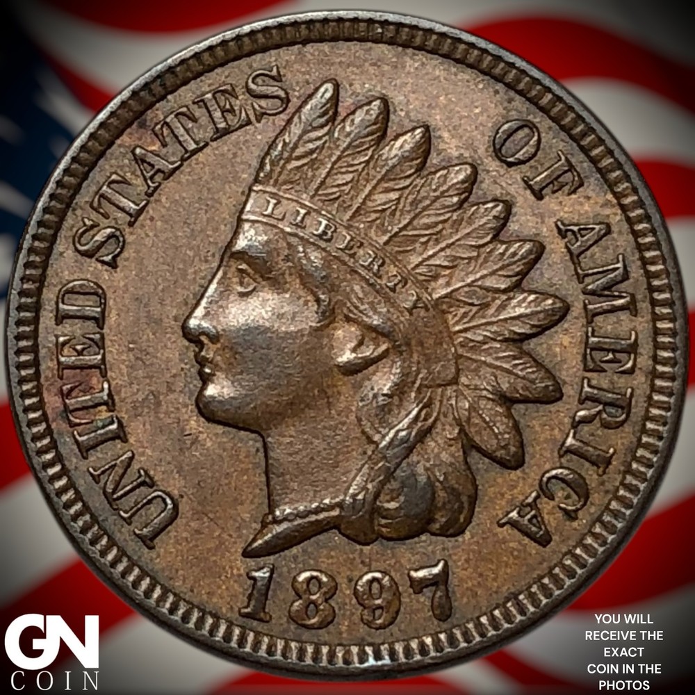 1897 Indian Head Cent Penny Z4523