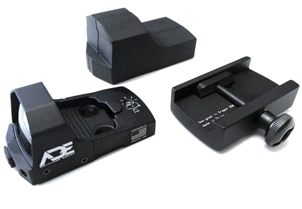 ADE Advanced Optics RD3-006B Mini Reflex Micro Green Dot Sight, 3 MOA, Black