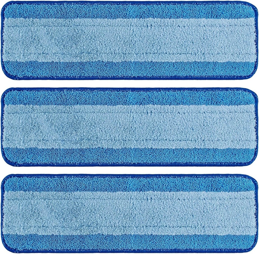 Microfiber Mop Replacement Pads, 18 Inch, 3 Pack for Cleaning