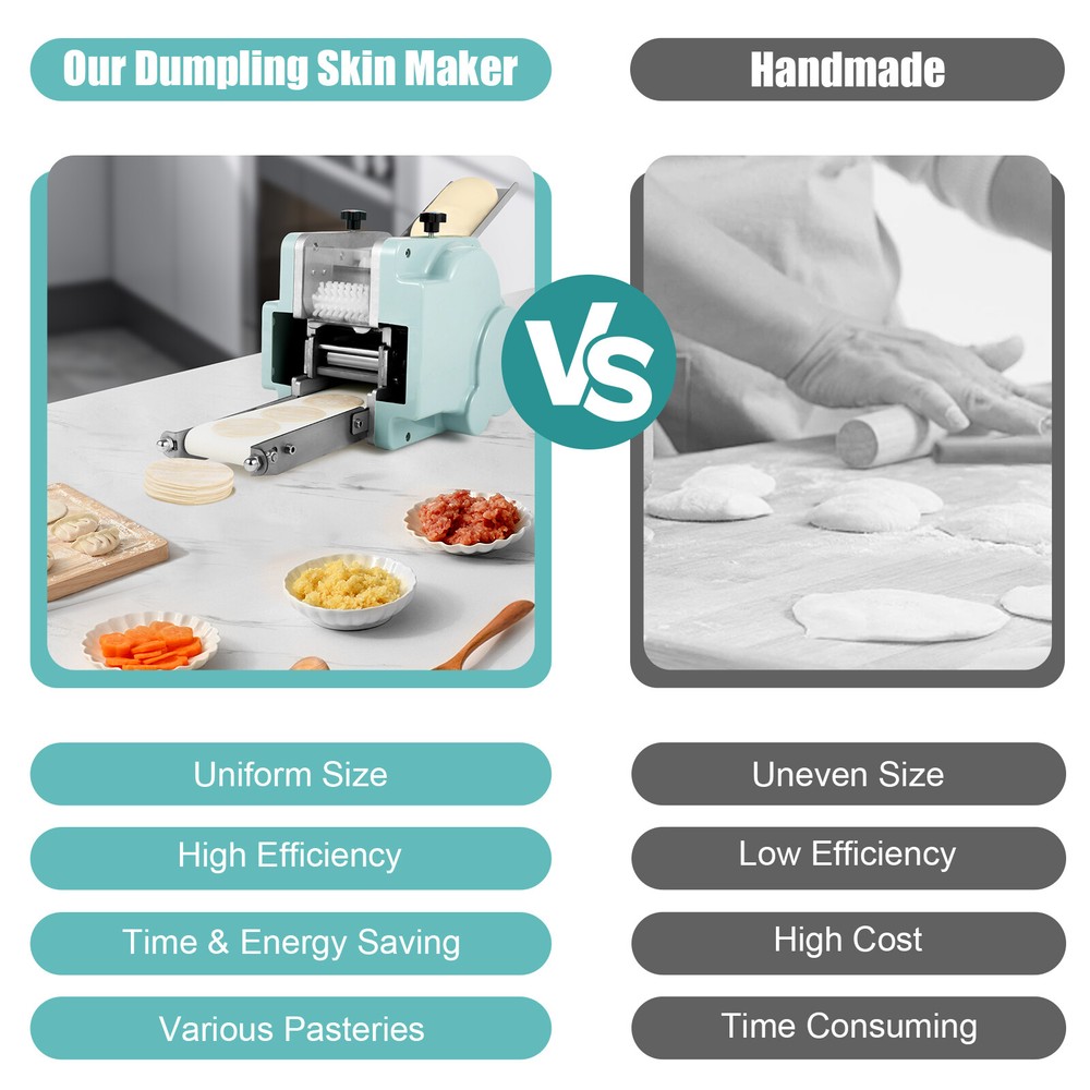 8cm 10g Mold Commercial Dumpling Skin Maker Small Dough Processing Machine 110V