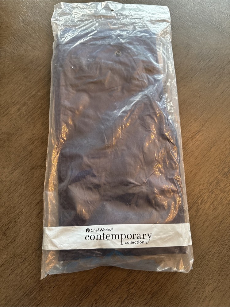 Chef Works Three Pocket Apron, Navy Blue, One Size MISSING NECK STRAP!!