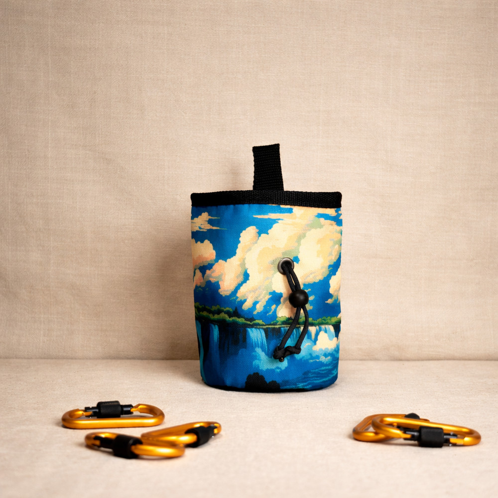 Waterfall Horizon Chalk Bag | Dreamy Climbing Accessory