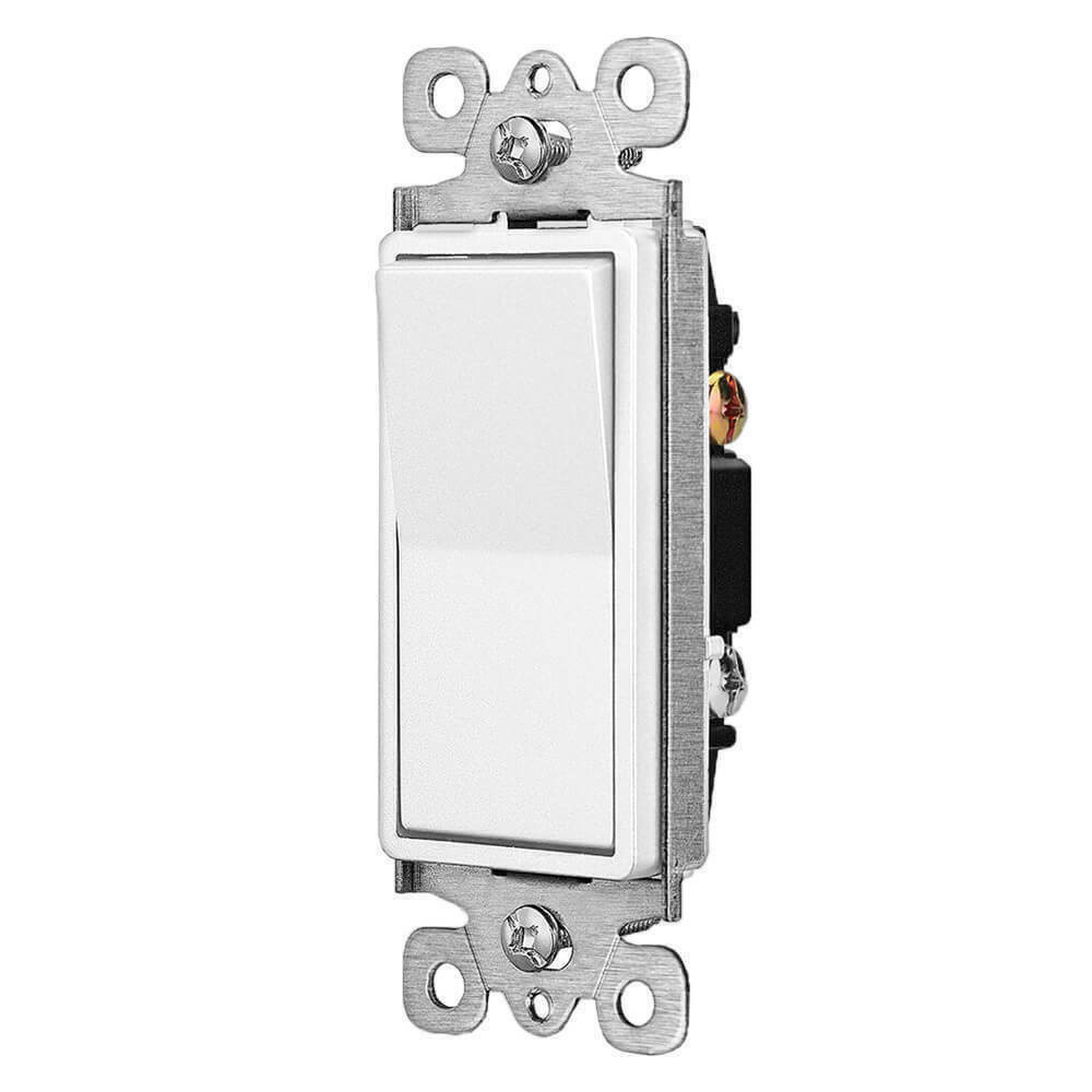 Wall Light Switch 15Amp 120/277 Volt Rocker Paddle Single Pole UL Listed 100Pack