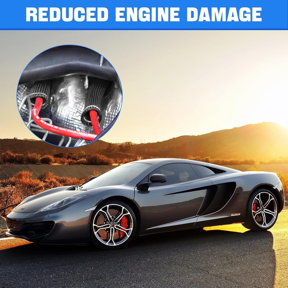 Spark Plug Wire Heat Shield Sleeve 2500°Spark Plug Boot Protector Wire Boot Wrap