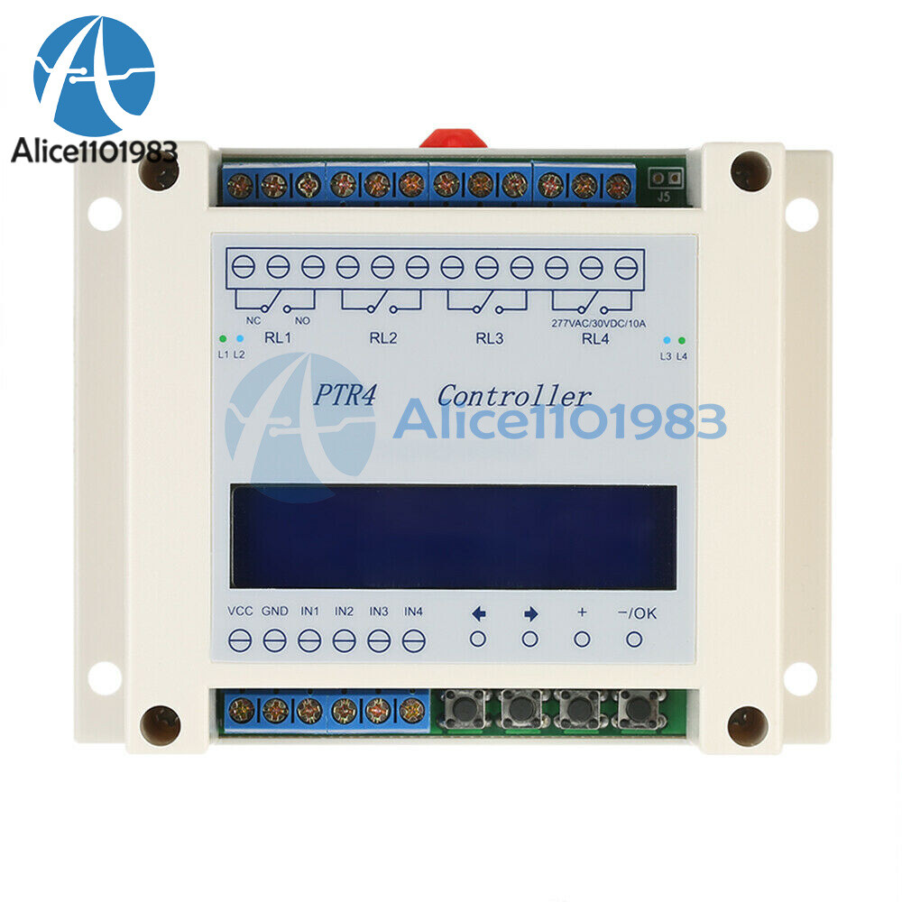 4 Channel Programmable Digital Time Relay Timer Controller Delay Switch Module