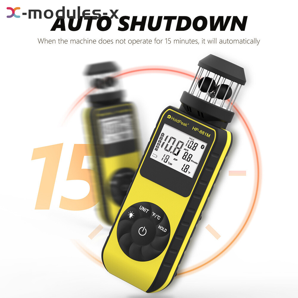 Digital Cup Anemometer Compass Measure Wind Temperature 360°Rotating + Backlight