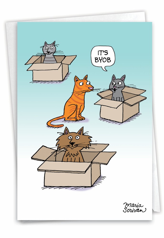 1 Funny Birthday Card With Envelope - Bring Your Own Pack