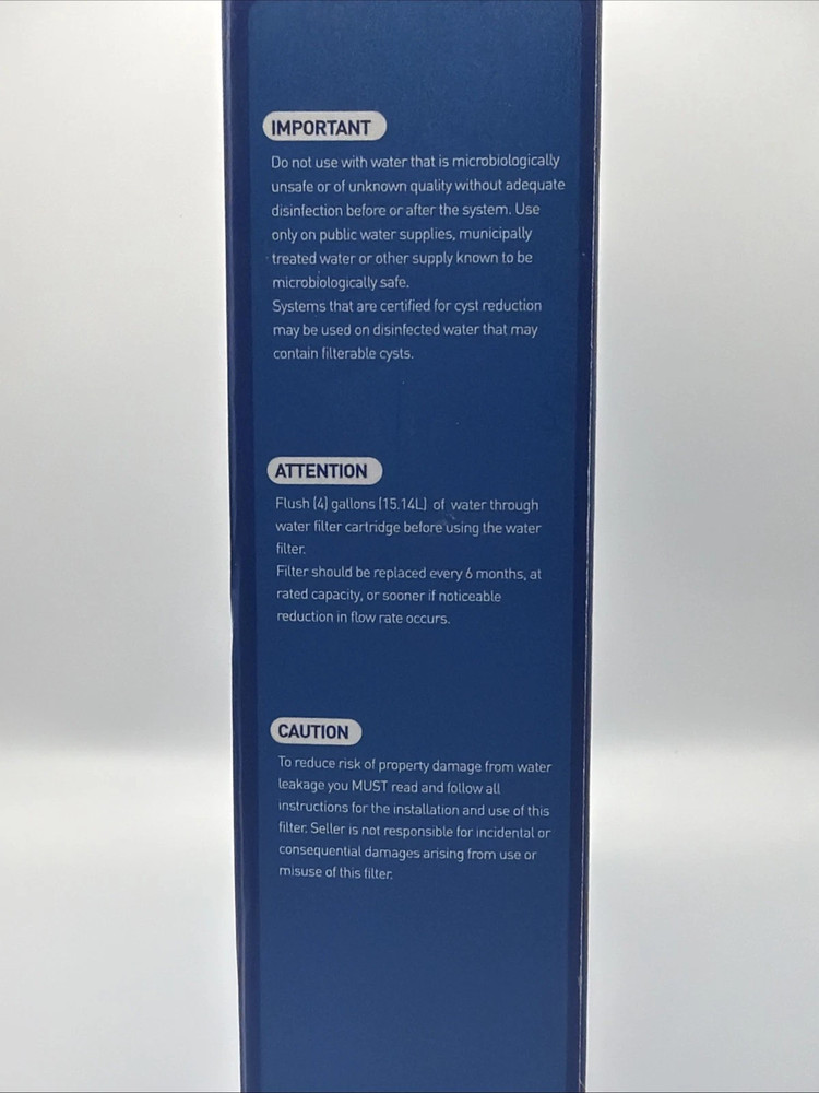 3-Pack ECLEY Refrigerator Water Filter EC-02 Filter 2 New Sealed