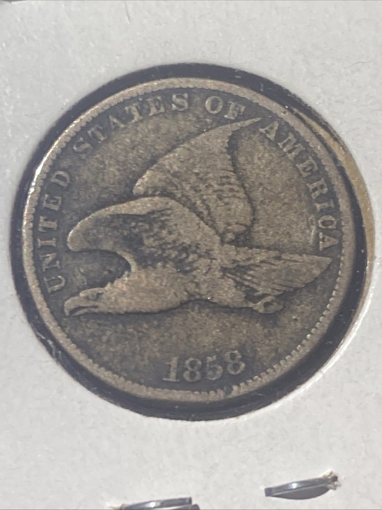 1858 U.S. Flying Eagle Cent Nice Original Coin Small Letters