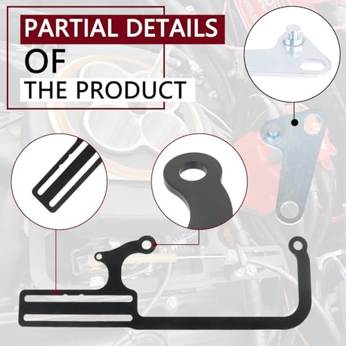 304147 EZ-EFI Cable Mount Kit Carburetor Cable Mount Bracket Throttle Black