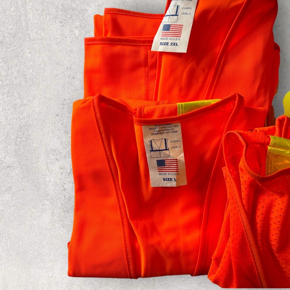 Lot of 5 Construction Vests
