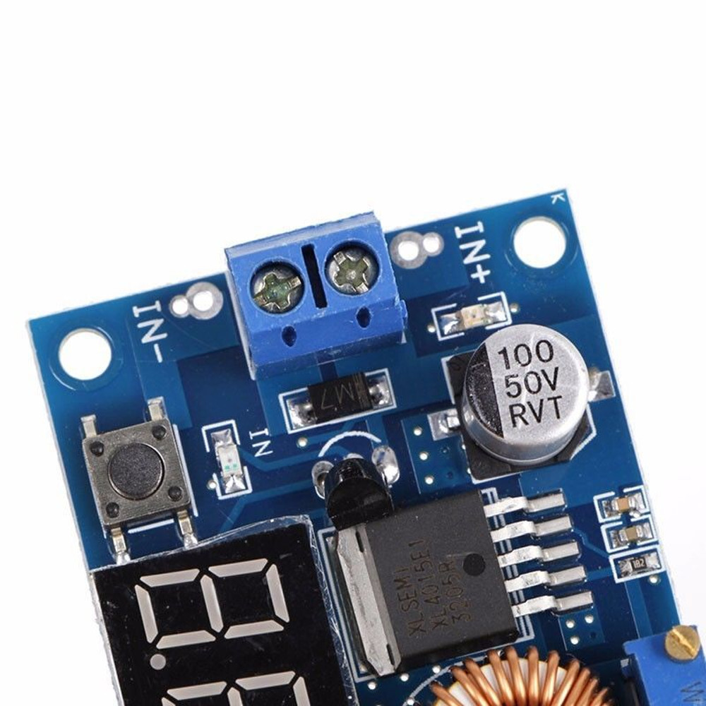 5A DC Step Down Adjustable Voltage Power Converter Buck & Voltmeter XL4015