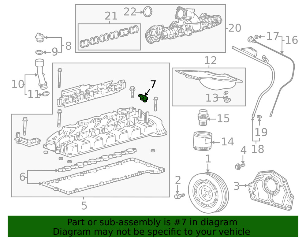 Genuine GM Pressure Sensor 12740187