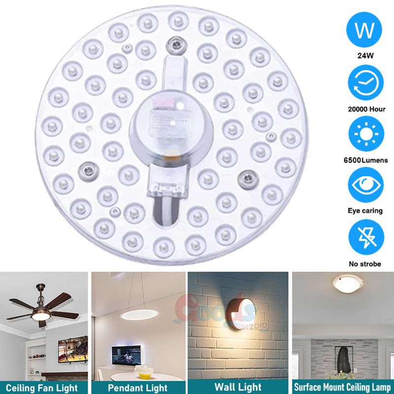 6" LED Ceiling Light Engine Retrofit Kit Magnetic Panel Round Replacement Light