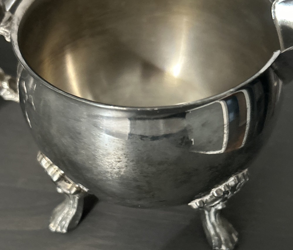 Vintage Silverplate Creamer & Sugar Set