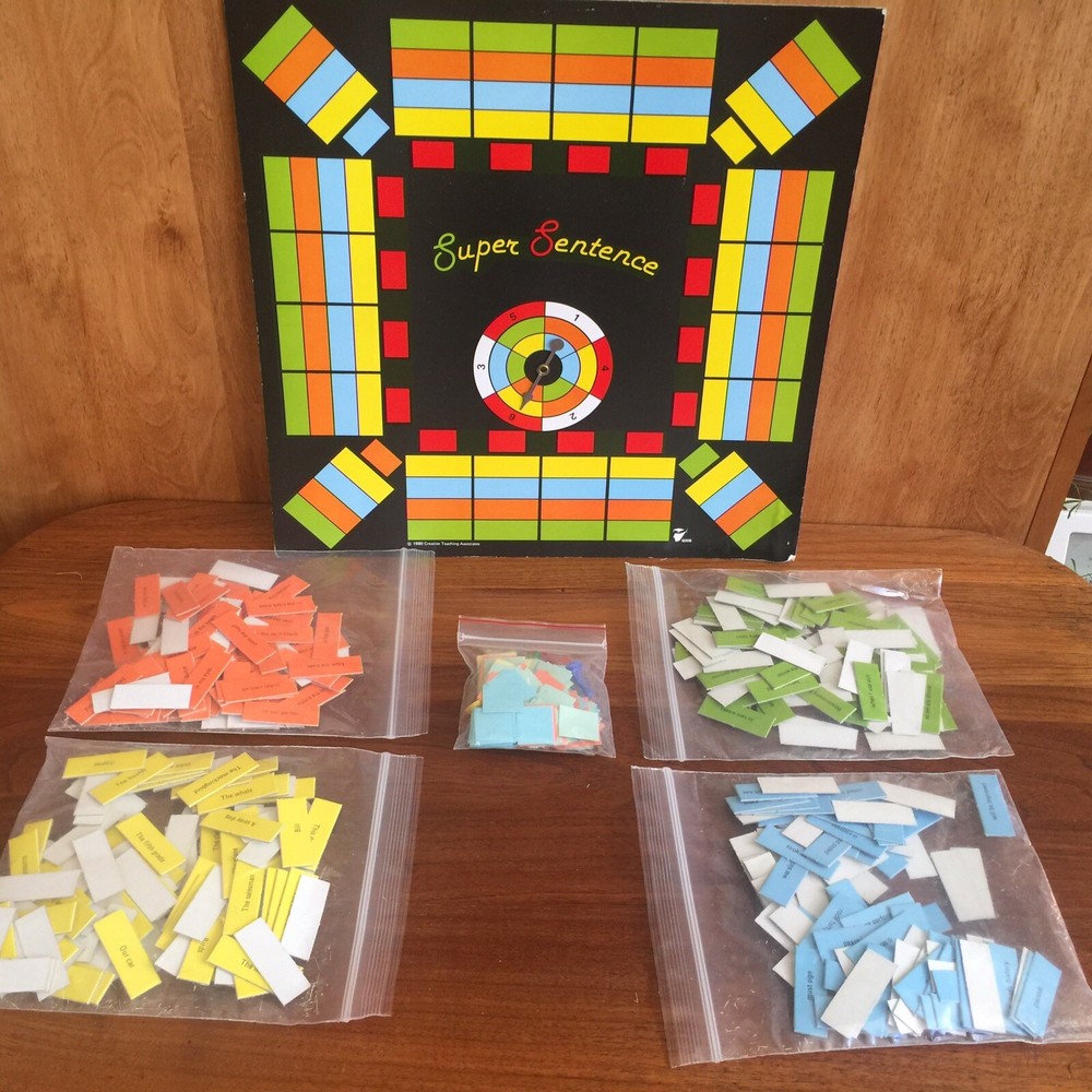 WCA SUPER SENTENCE Board Game - super fun creative learning. HomeSchool or Class