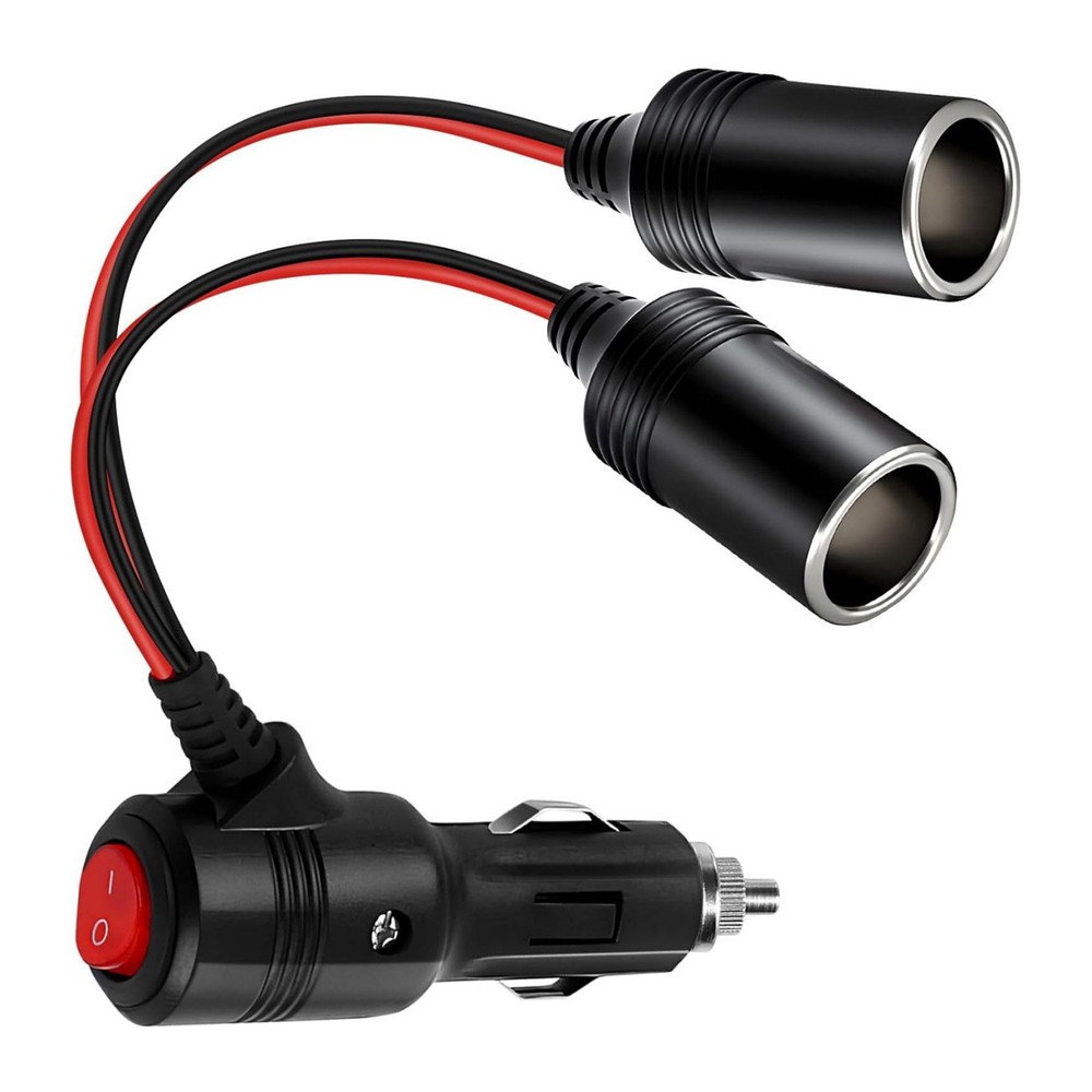 12-24V 10A Input/Output Universal Car Cigarette Lighter Splitter Adapter