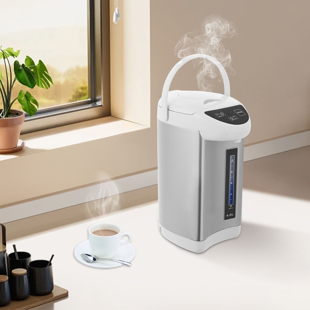 4L Water Boiler, Electric Water Boiler, Stainless Steel Water Boiler Grey NEW