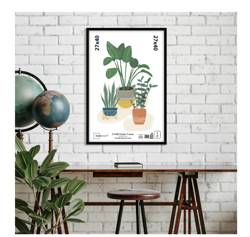 Mainstays 27'' x 40'' Black Basic Poster Frame