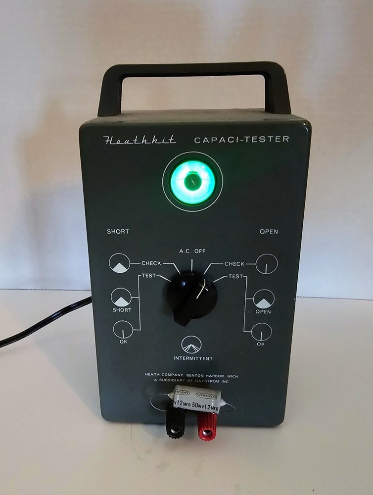Heathkit Capaci-Tester Capacitor Tester Model CT-1 Tested Working