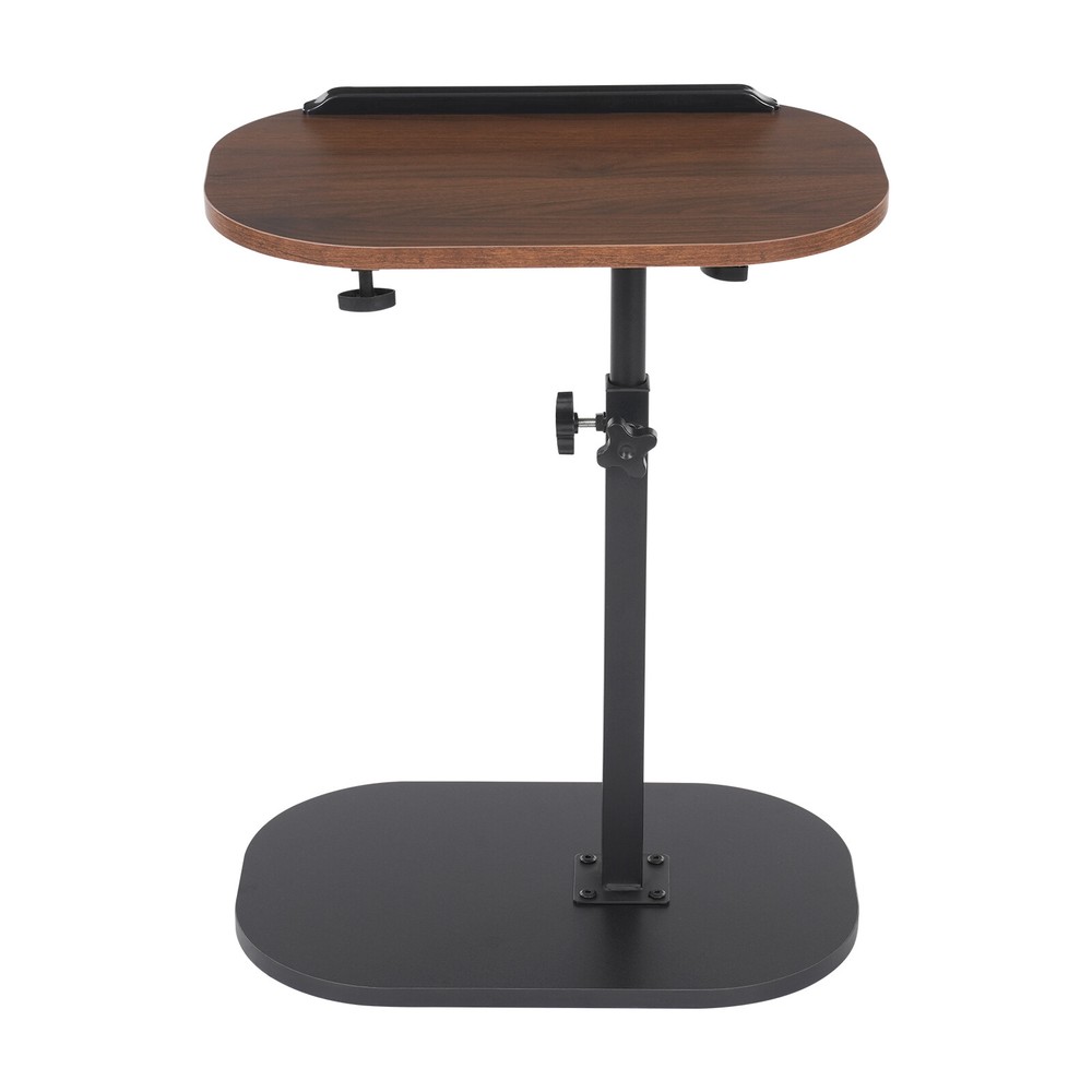 C-shaped Side Table Small Freestanding Coffee Table Height Adjustable Side Table