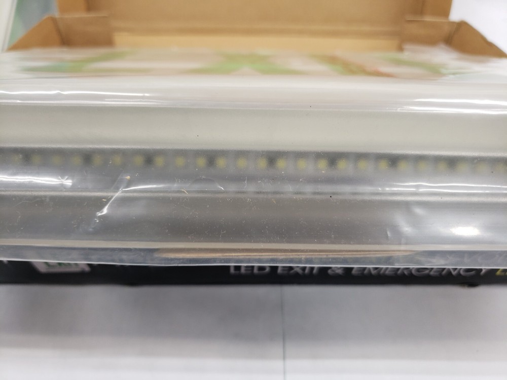 Light Pipe 013316 LED Exit Light Combo Green Letter / White Housing