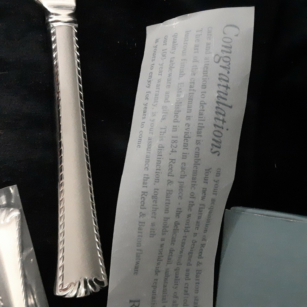 Reed & Barton Hampshire Matte Stainless Flatware 5-piece Place Setting In Box...