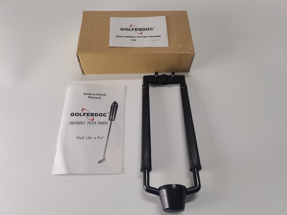 GolferDoc GOLF Training Aid--Dual-handle Putter trainer---Swing Path Trainer