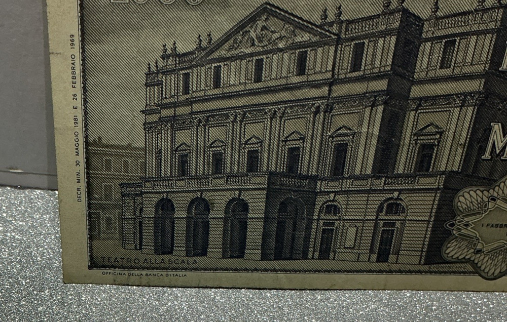 Banknote, Italy, 1000 Lire
