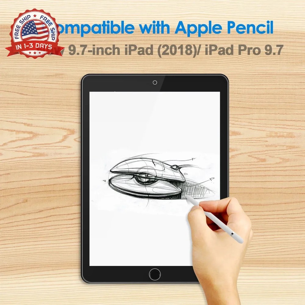 JETech Screen Protector for iPad (9.7-Inch, 2018/2017 Model, 6th/5th Generation)
