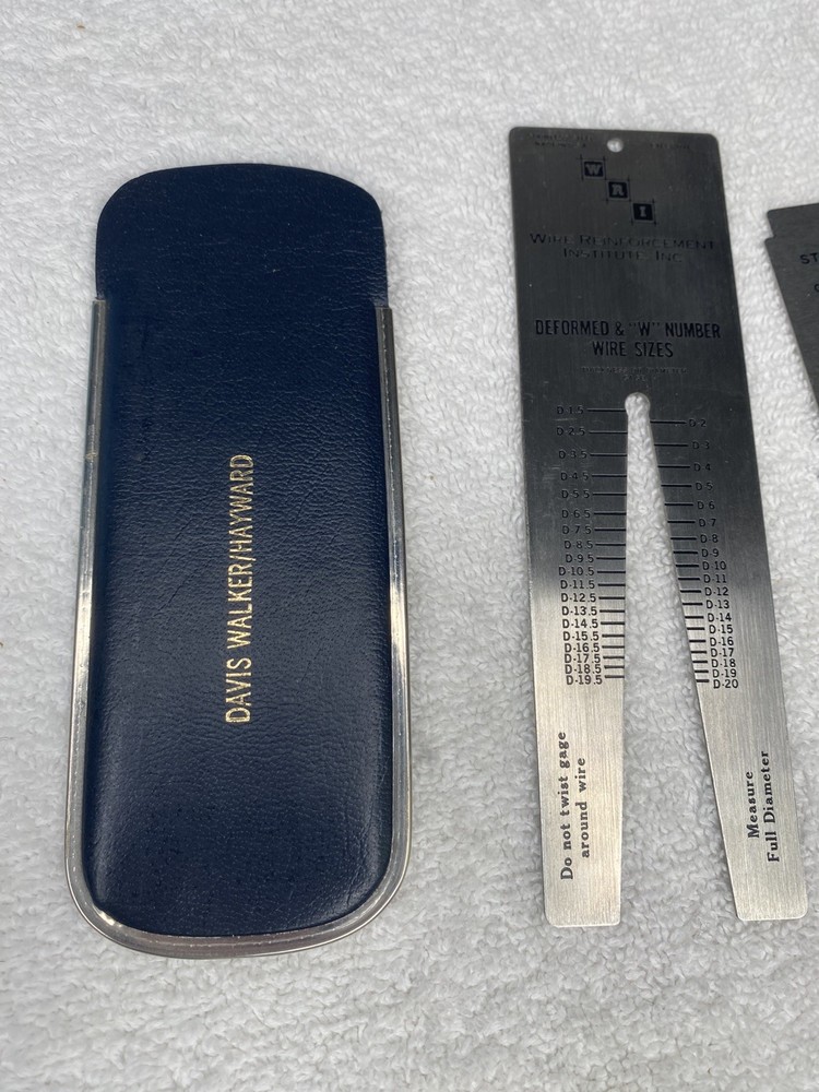 Wire Gauge Measure Tool Deformed Determine Thickness And Diameter 2 Pc