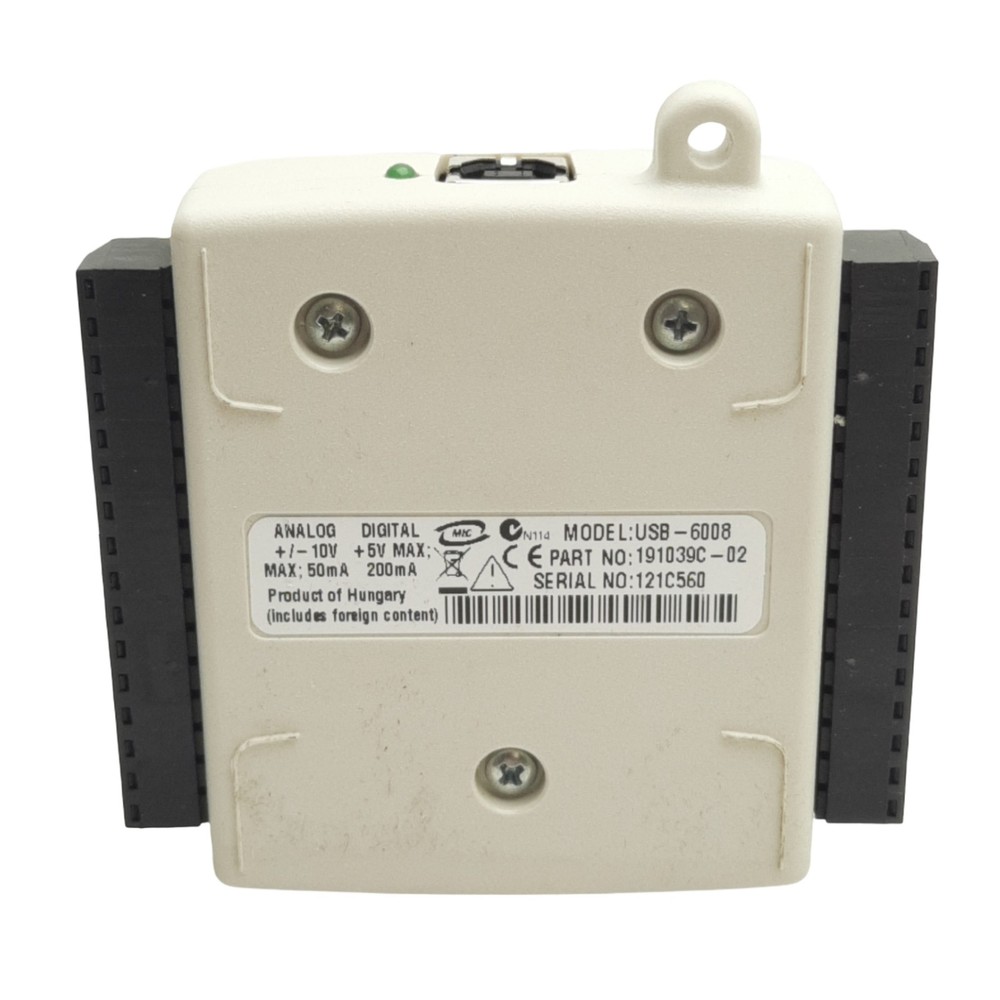 National Instruments 191039C-02 USB-6008 I/O DAQ Module, 8-Inputs, 12-bit
