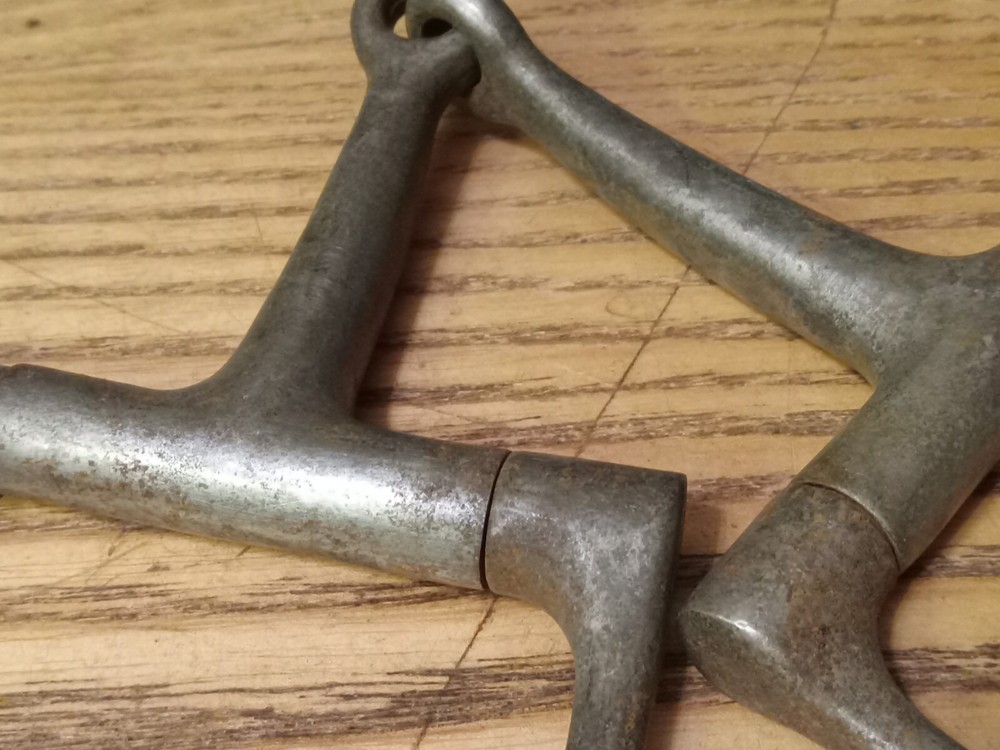 used D-ring snaffle bit 4 1/2 in mouth