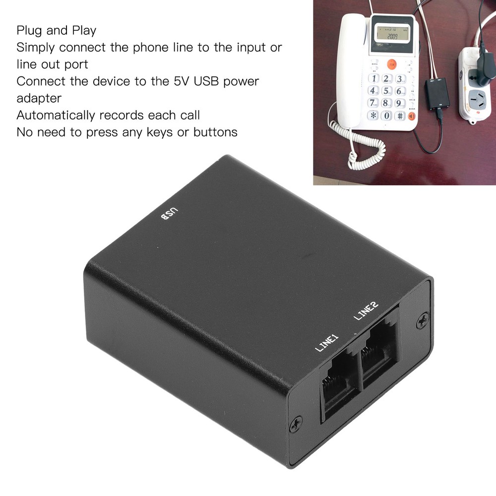 Mini Telephone Recorder With 32GB Automatic Stable Memory Clear So CST