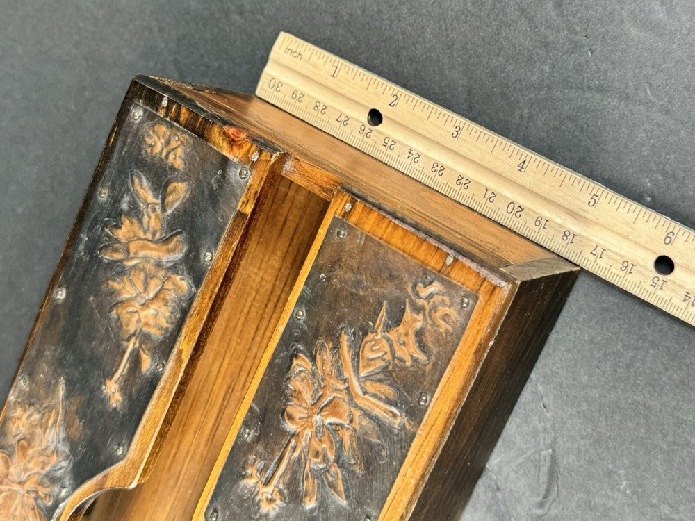 Wood & Copper Decorative Tissue Box Cover