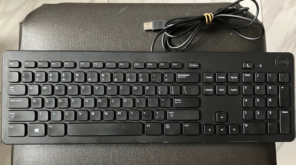 Dell KB113T USB Wired Slim Black Quiet Computer Keyboard