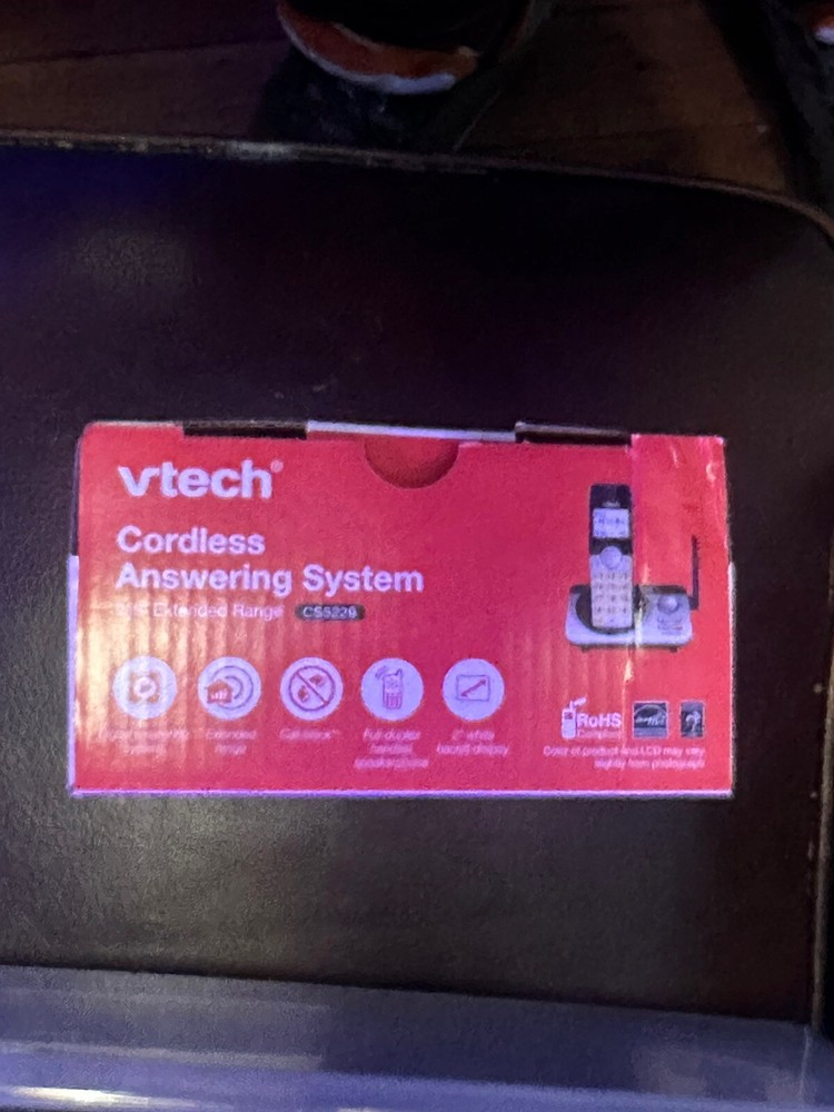 VTECH CS5229 Cordless Answering System With 1 Handset & Extended Range DECT 6.0