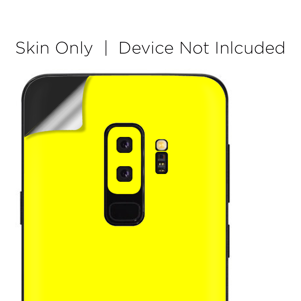 Samsung Galaxy S9 Plus Skins Decals - Bright Yellow