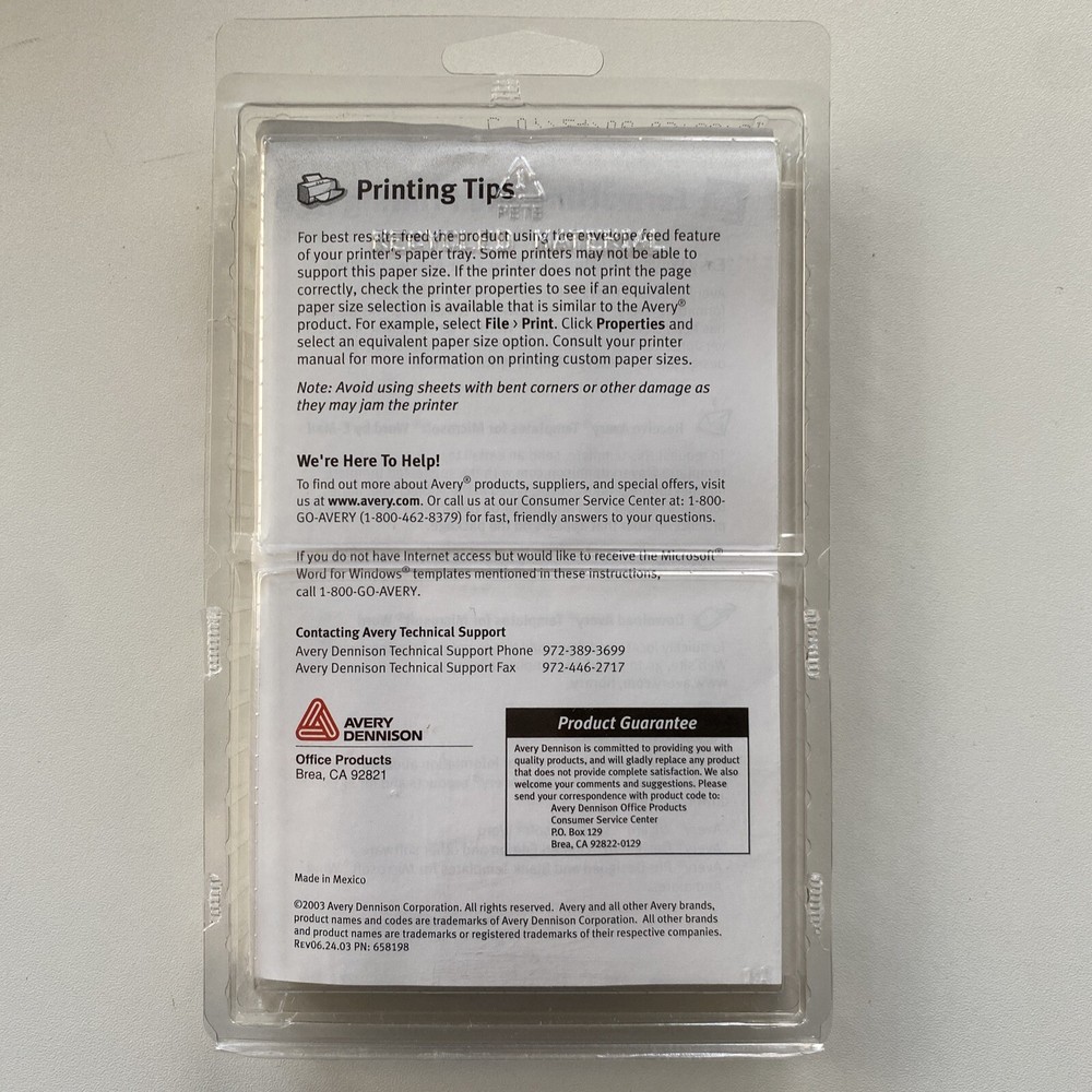 *READ NOTES: Avery Print or Write Removable Color Coding Labels, Red, (05466)