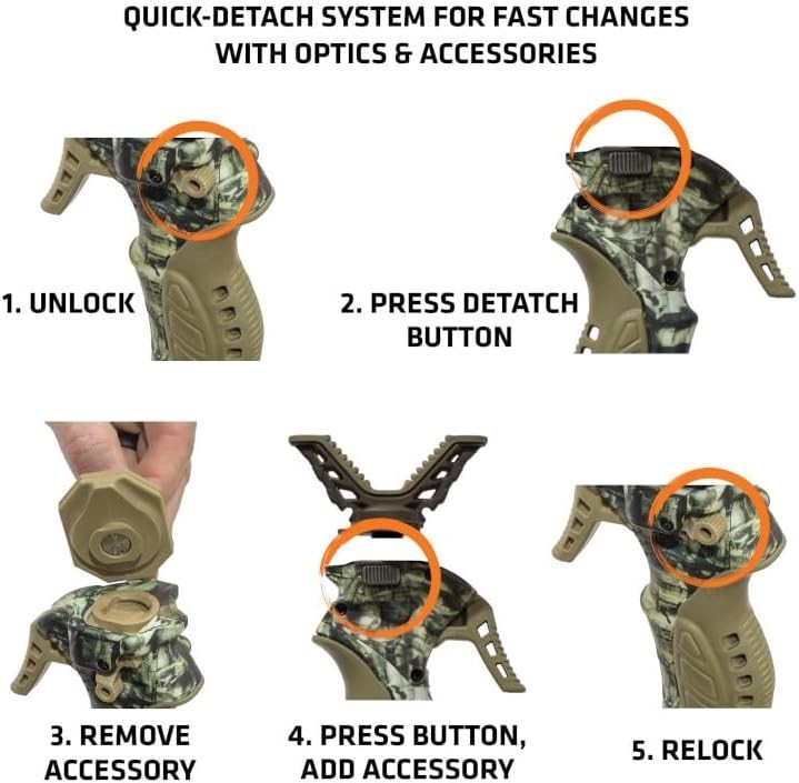 Hunting Trigger Stick Gen3 Shooting Stick, Adjustable Height, Quick-Detach Yo...