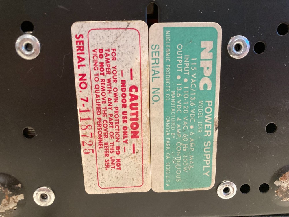 Thompson-CSF NPC 104R Regulated Power Supply ,