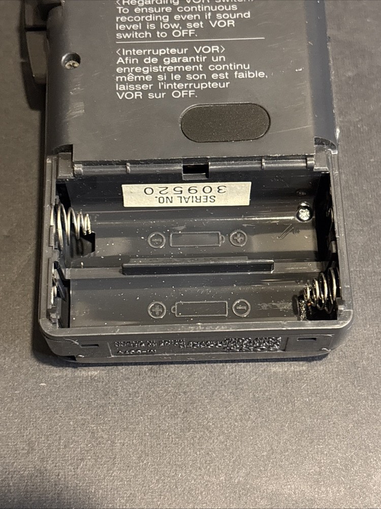 Sony M-507V Microcassette-Corder Handheld Voice Recorder VOR